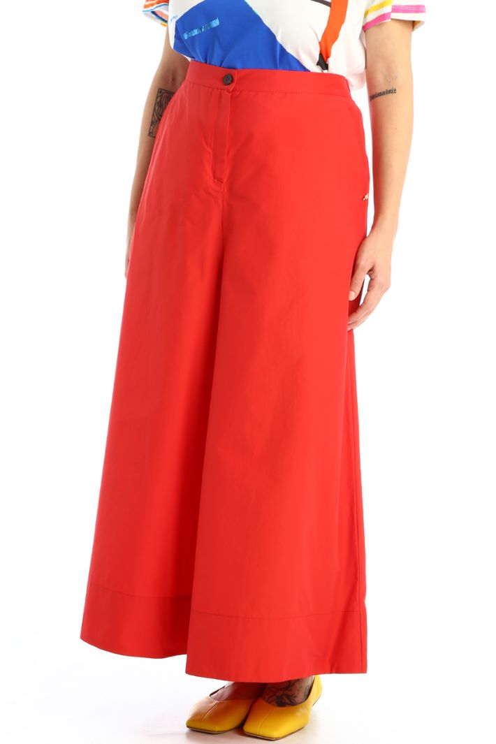 Pantaloni ampi in cotone Fashion Market