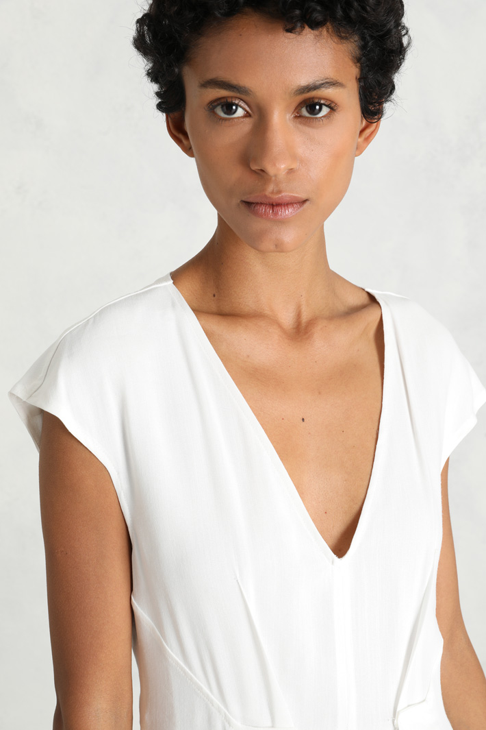 Abito svasato in tela Fashion Market