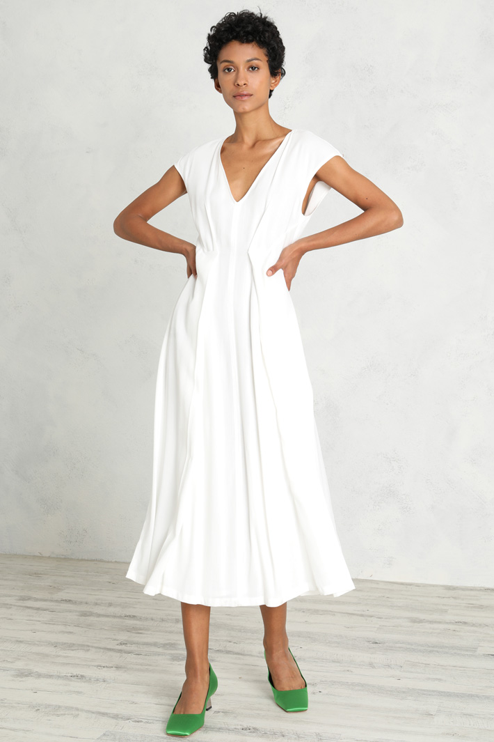 Abito svasato in tela Fashion Market