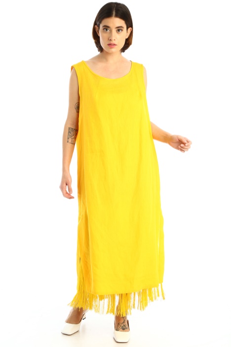 Abito in lino con frange Fashion Market