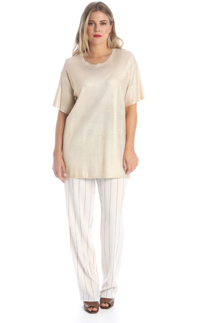 Maglia over in viscosa lamé Fashion Market Maglia over in viscosa lamé Fashion Market