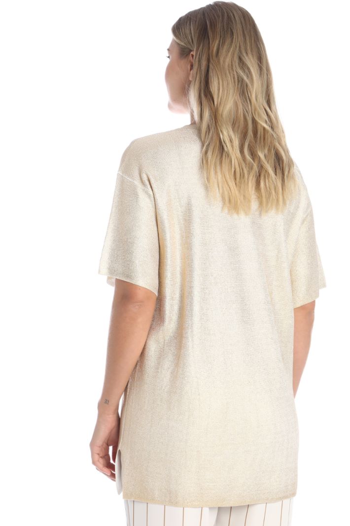 Maglia over in viscosa lamé Fashion Market Maglia over in viscosa lamé Fashion Market