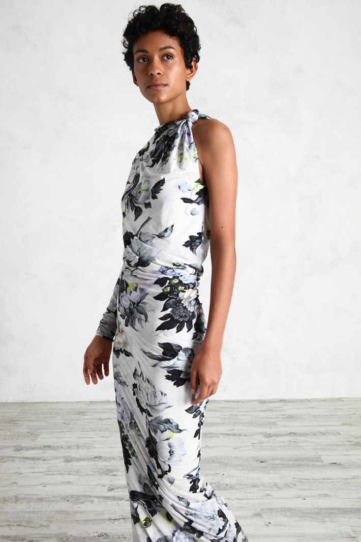 Abito monospalla con torchon Fashion Market