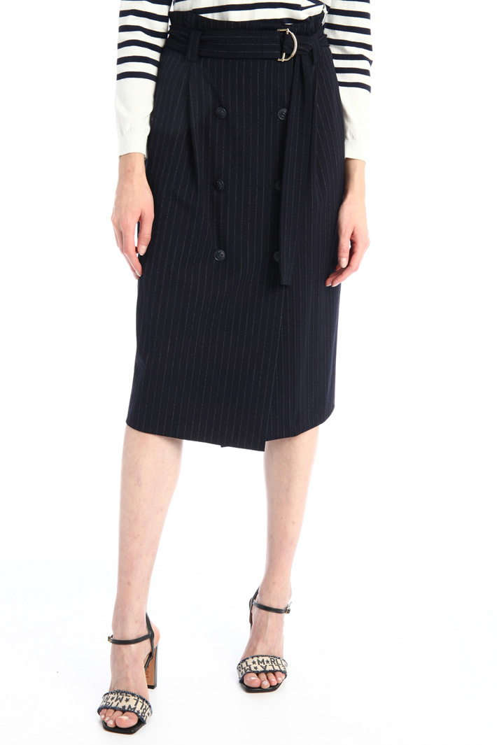 Gonna gessata in tela Fashion Market