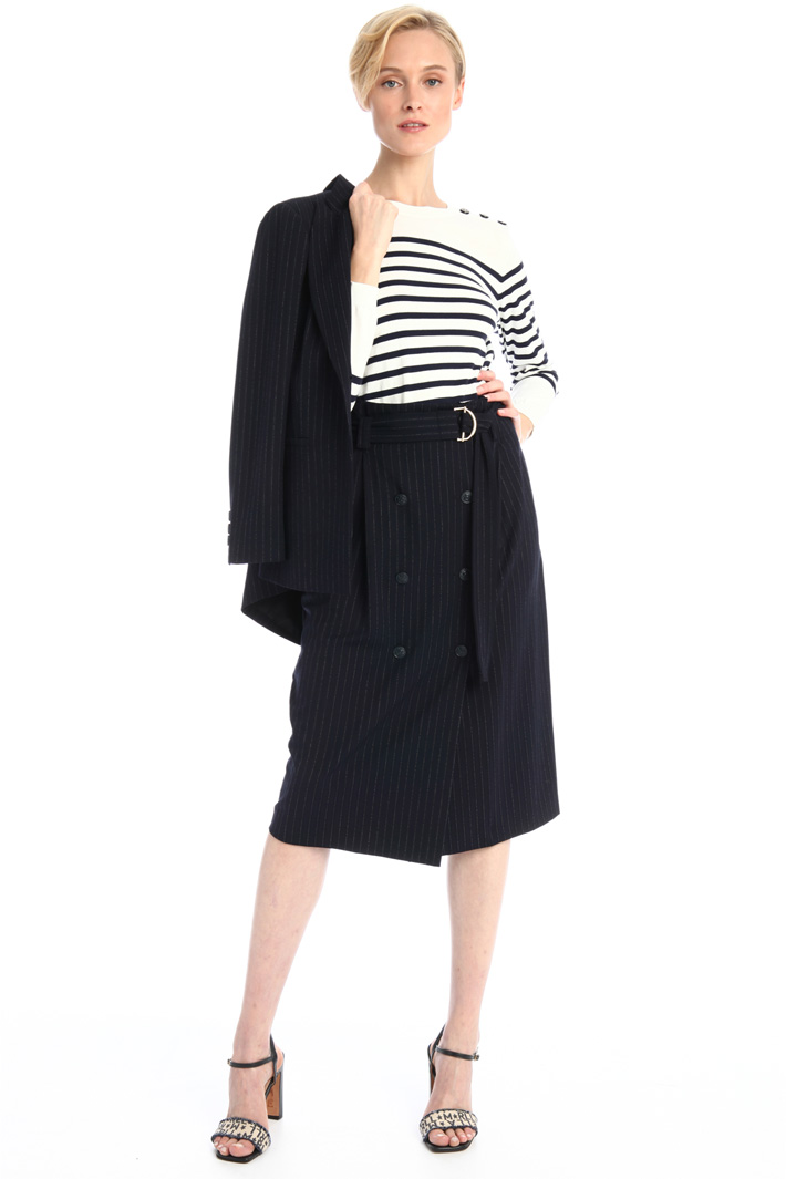 Gonna gessata in tela Fashion Market