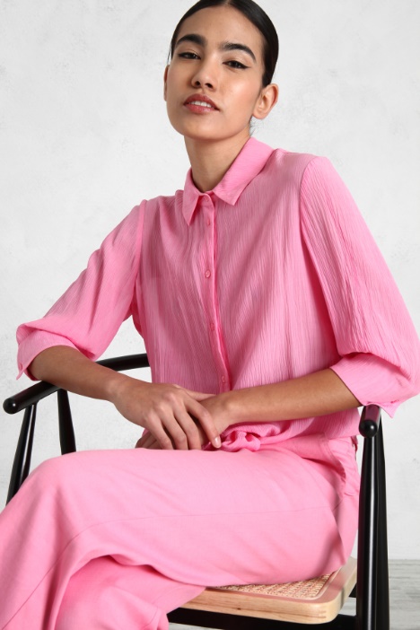 Blusa in creponne con nodo Fashion Market