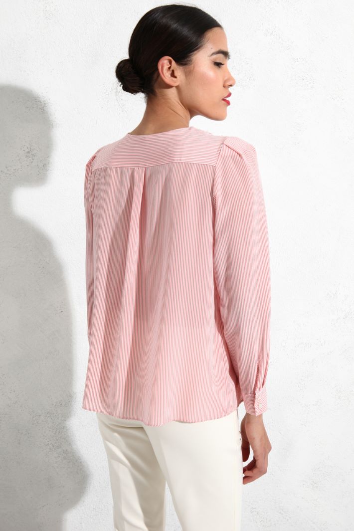 Blusa in crêpe di seta Fashion Market