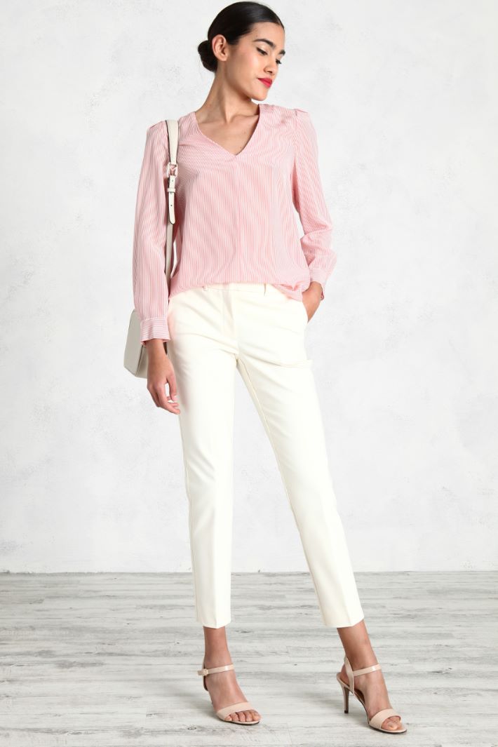 Blusa in crêpe di seta Fashion Market