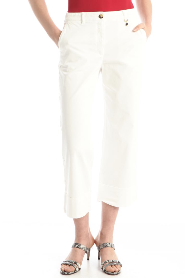 Pantaloni ampi in cotone Fashion Market