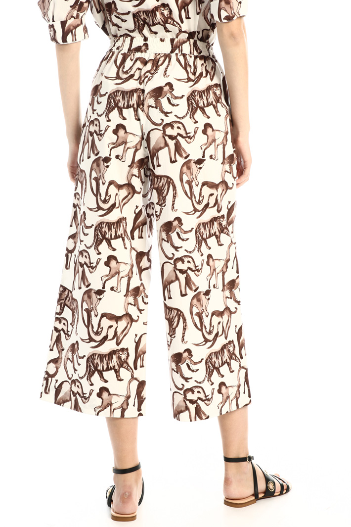 Pantaloni ampi in popeline Fashion Market