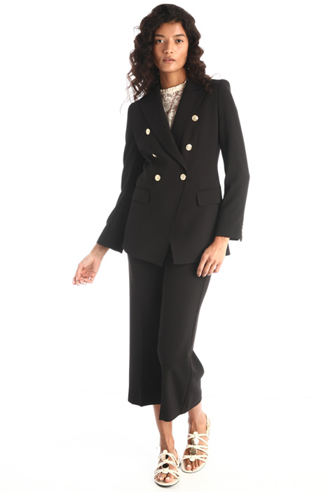 Pantaloni cropped in cady Fashion Market