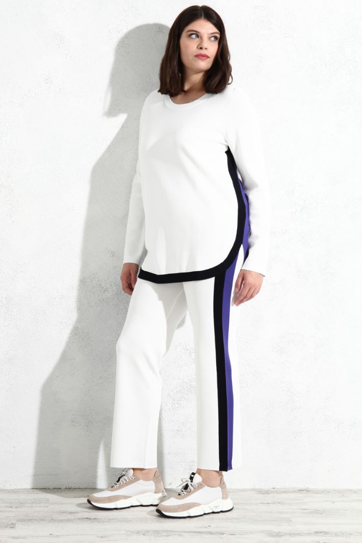 Maglia di viscosa con intarsi Fashion Market Maglia di viscosa con intarsi Fashion Market