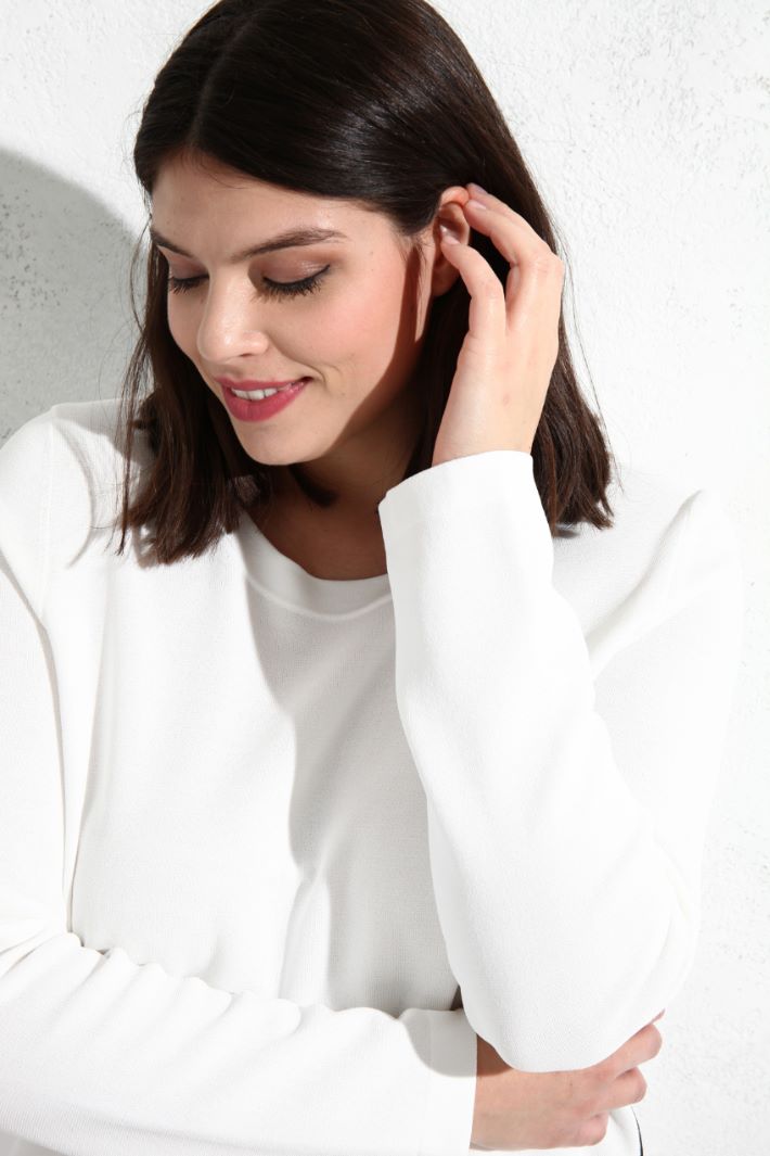 Maglia di viscosa con intarsi Fashion Market Maglia di viscosa con intarsi Fashion Market