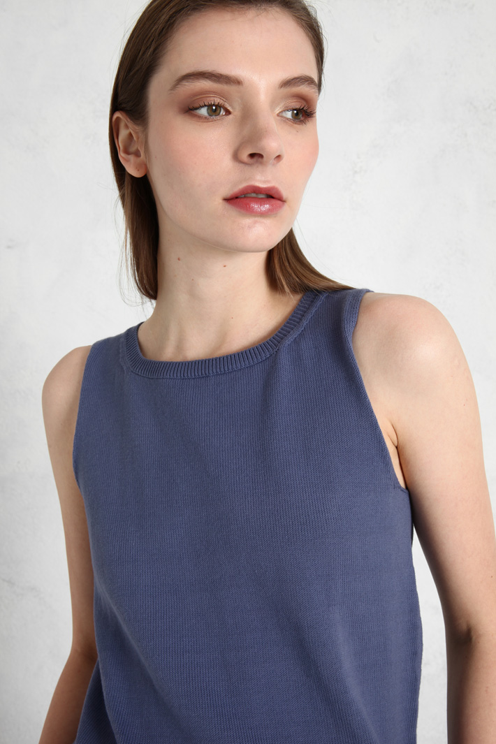 Top in maglia di cotone Fashion Market