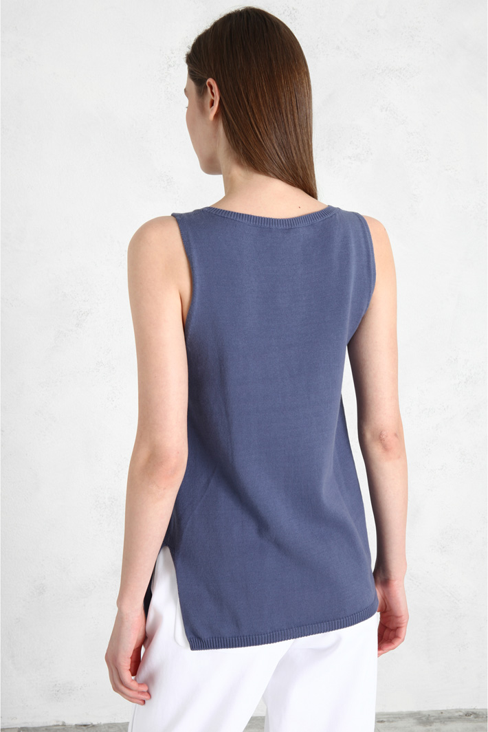 Top in maglia di cotone Fashion Market