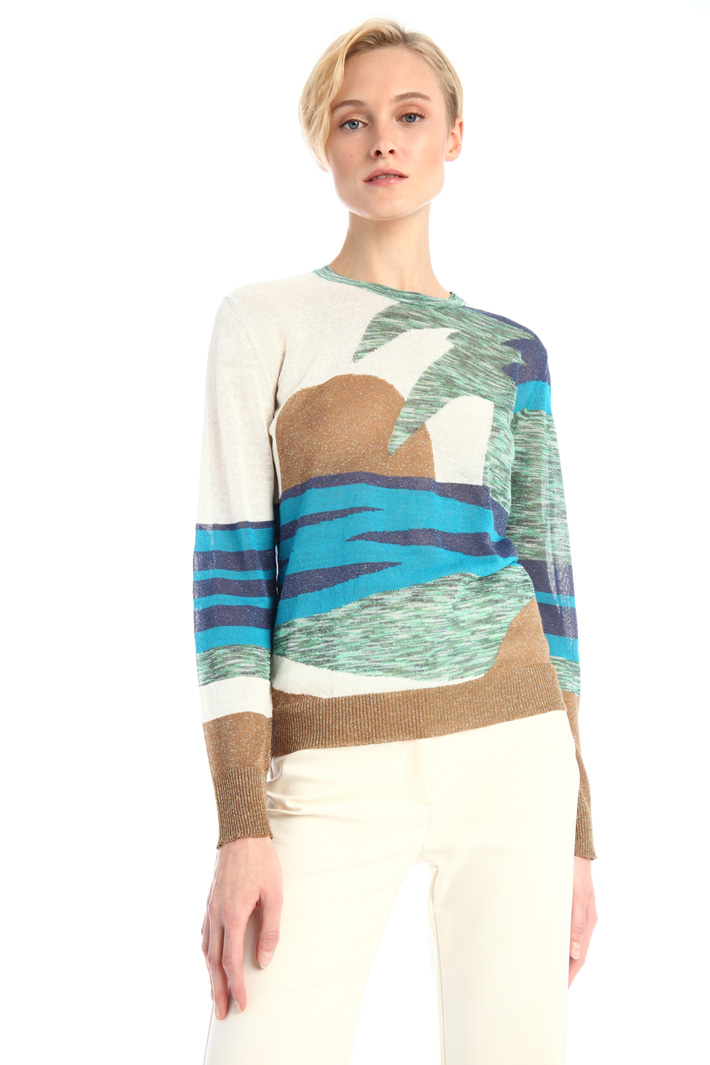 Maglia tinto filo lamè Fashion Market Maglia tinto filo lamè Fashion Market