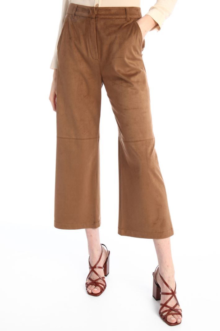 Pantaloni effetto suede Fashion Market Pantaloni effetto suede Fashion Market