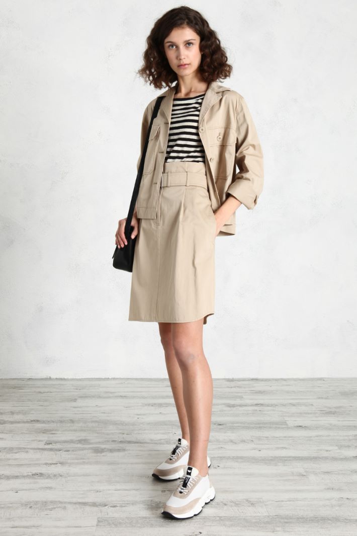 Gonna in rasetto di cotone Fashion Market Gonna in rasetto di cotone Fashion Market