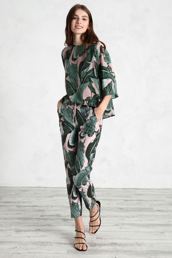 Blusa in crêpe Fashion Market