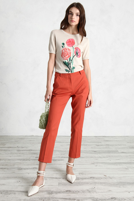 Pantaloni dritti in cotone Fashion Market