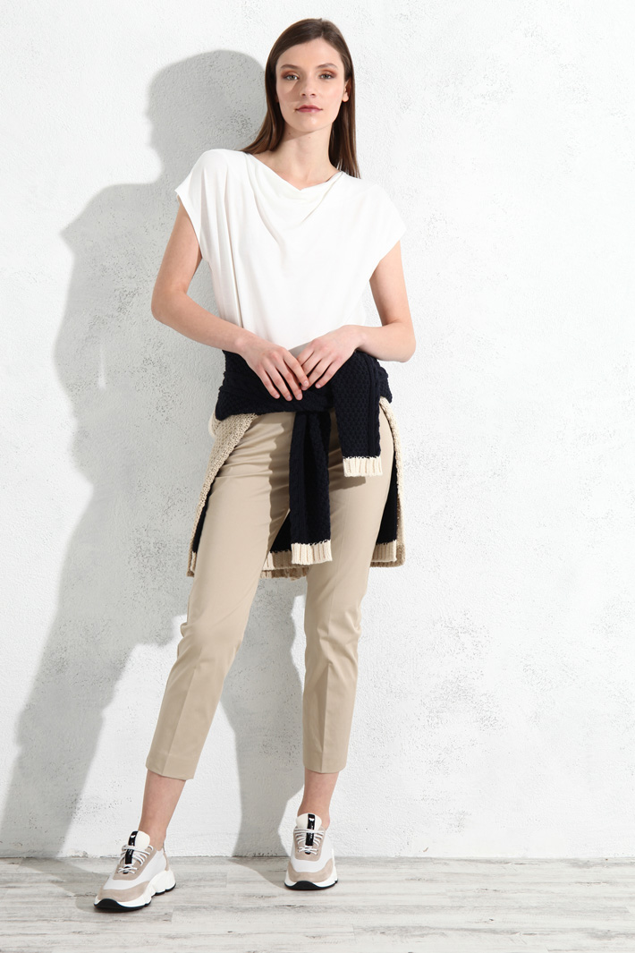 Pantaloni in gabardine Fashion Market