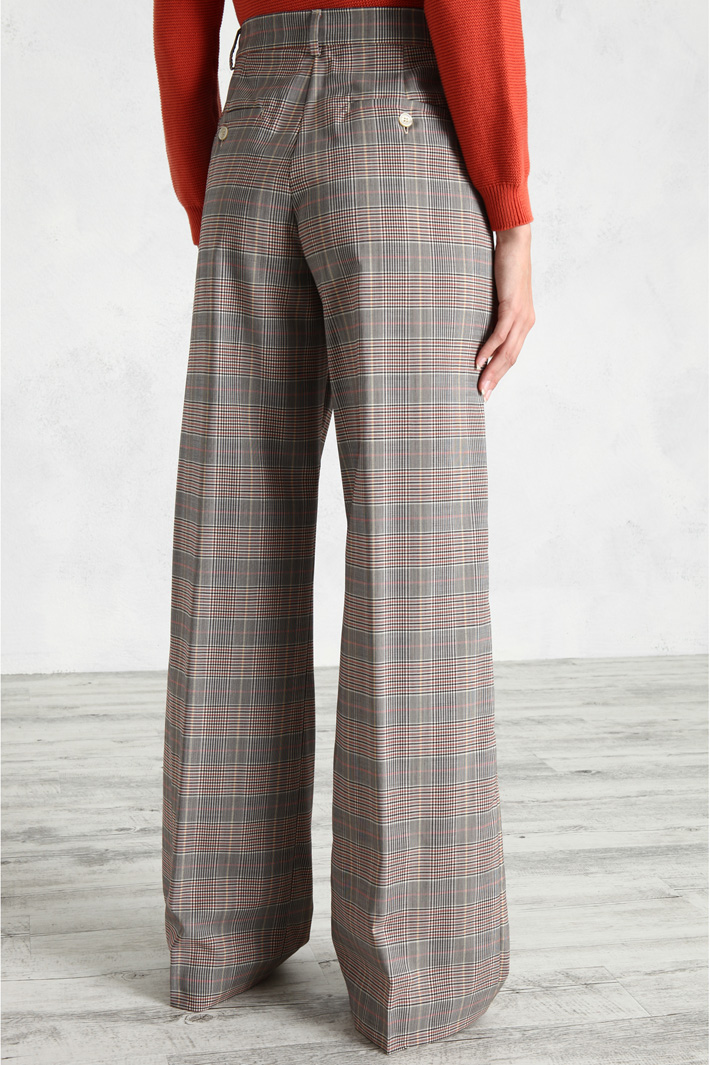 Pantaloni a palazzo in tela Fashion Market