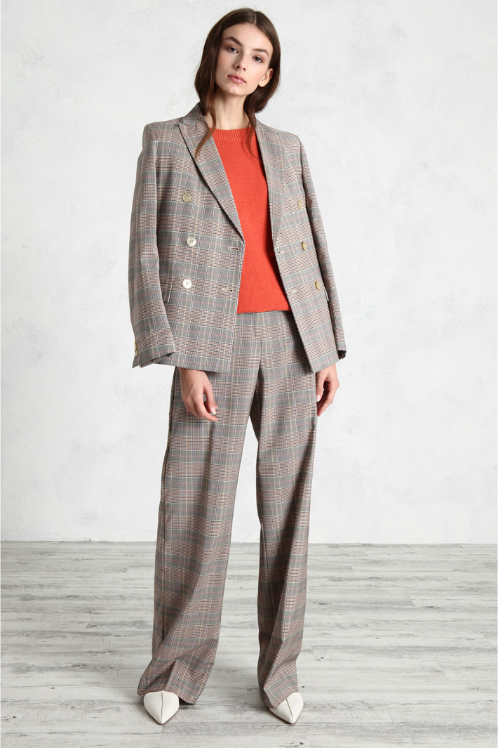 Pantaloni a palazzo in tela Fashion Market