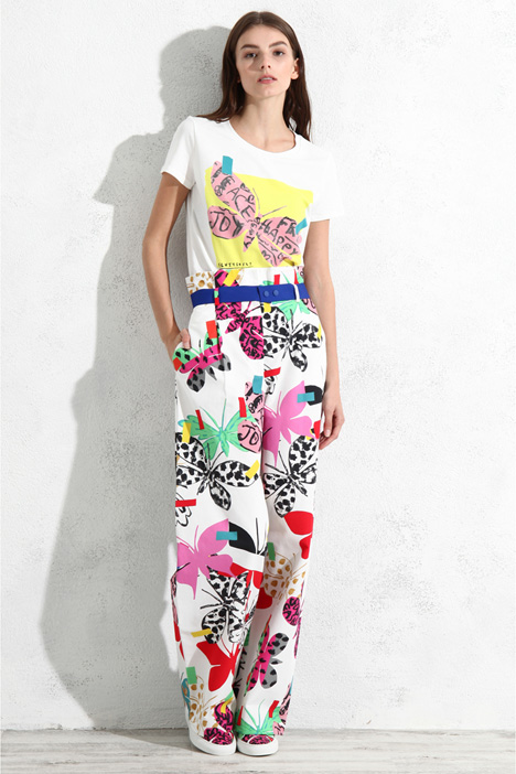 Pantaloni in faille fantasia  Fashion Market