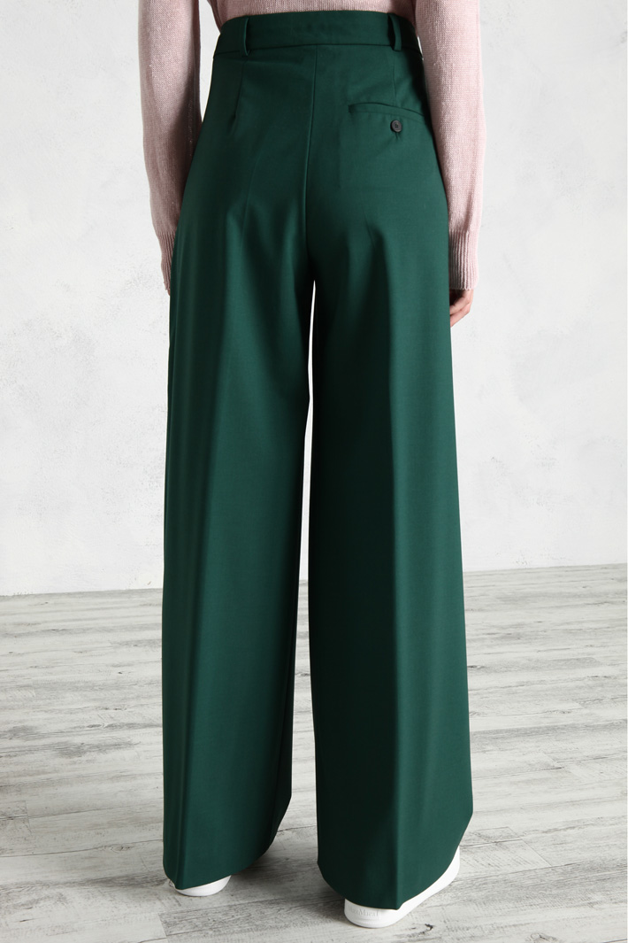 Pantaloni a palazzo in lana Fashion Market