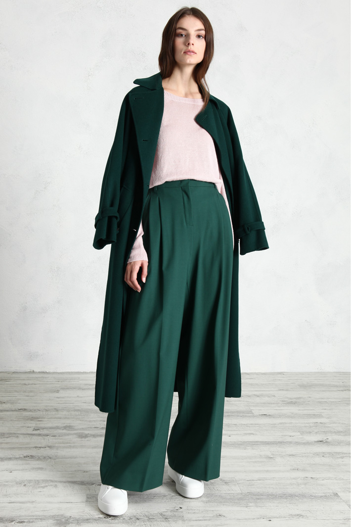 Pantaloni a palazzo in lana Fashion Market