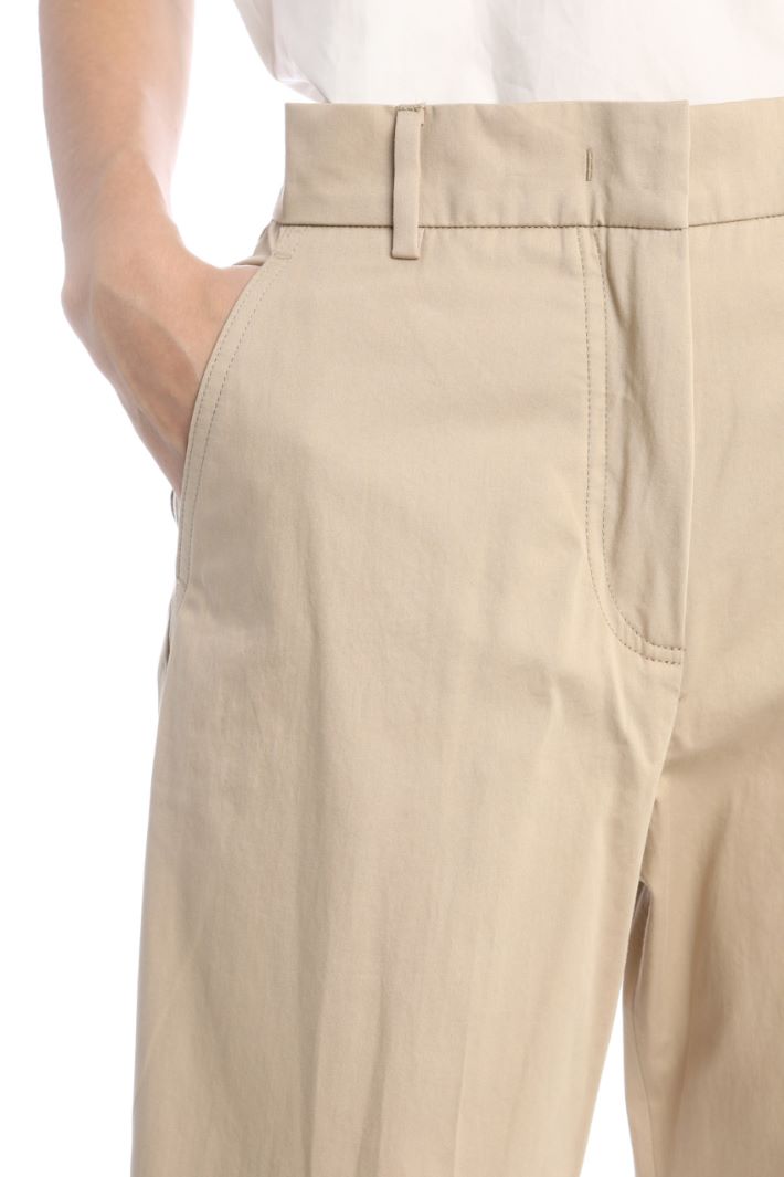 Pantaloni in rasetto di cotone Fashion Market