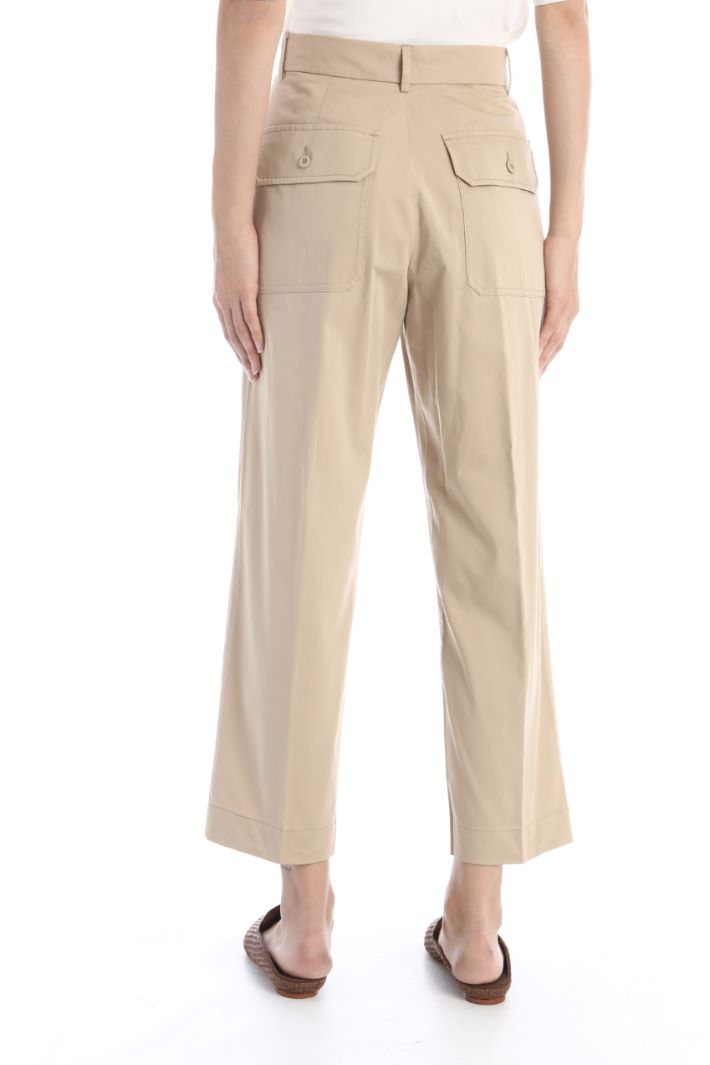 Pantaloni in rasetto di cotone Fashion Market