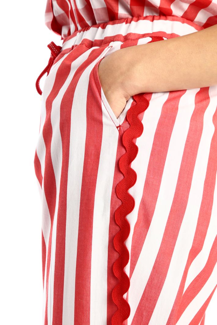 Pantaloni in cotone tinto filo Fashion Market Pantaloni in cotone tinto filo Fashion Market