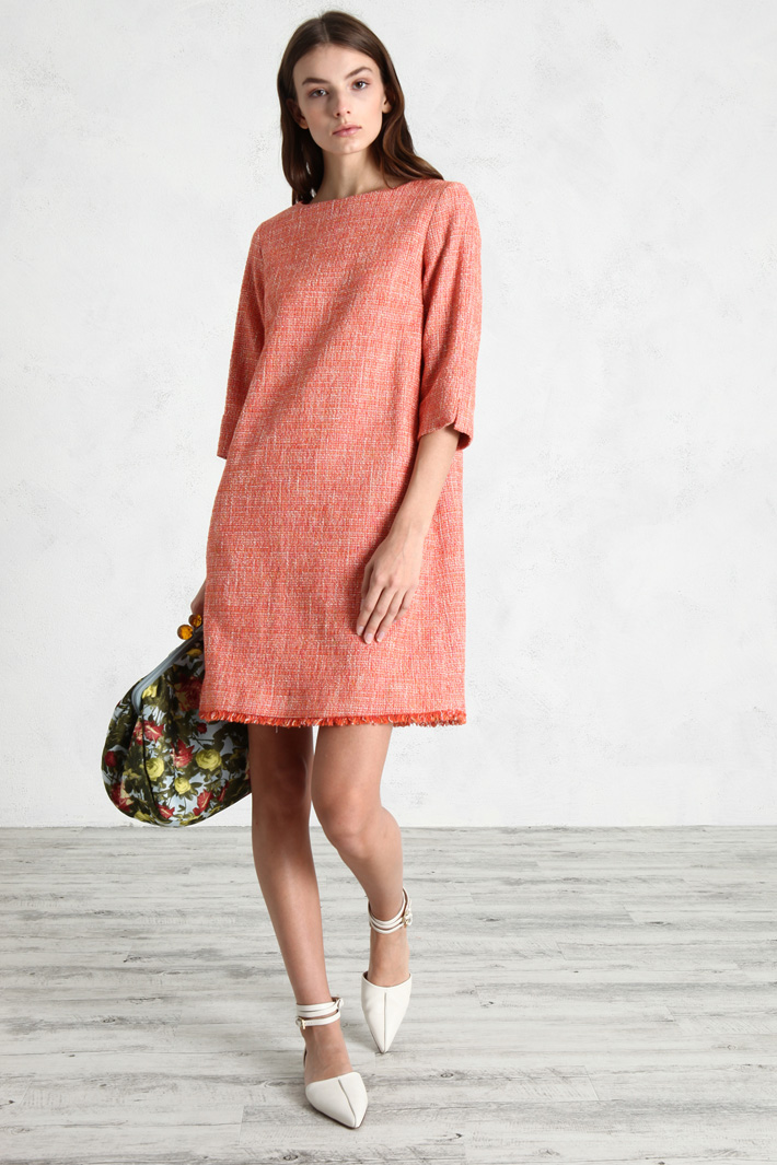 Abito ad A in stuoia stretch Fashion Market