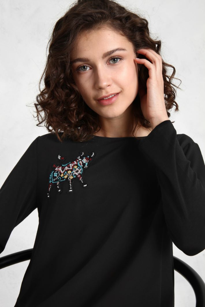 Top con ricamo Fashion Market