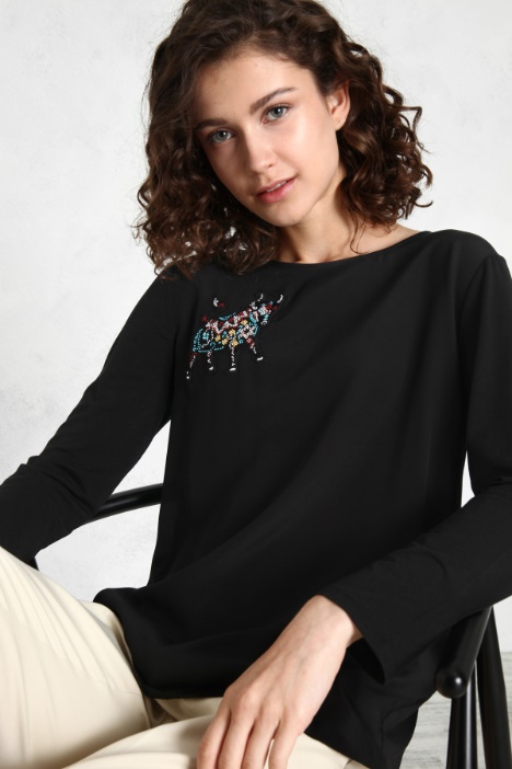 Top con ricamo Fashion Market