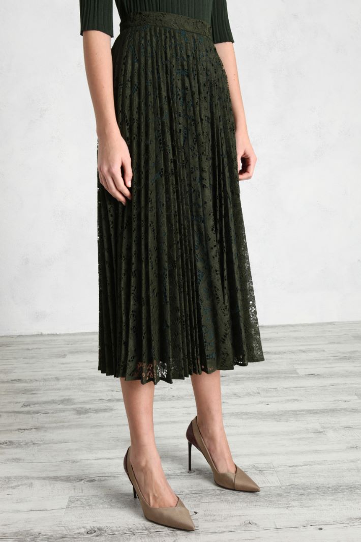 Gonna in pizzo plissè Fashion Market