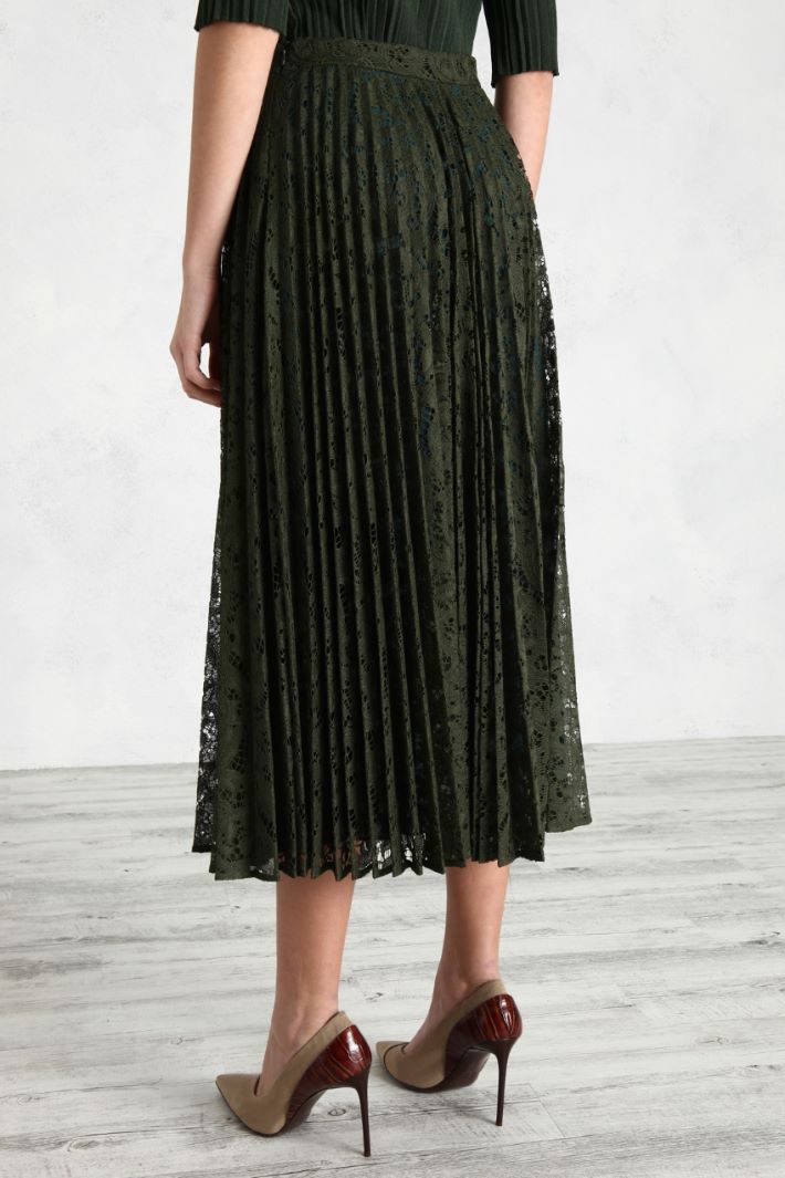 Gonna in pizzo plissè Fashion Market