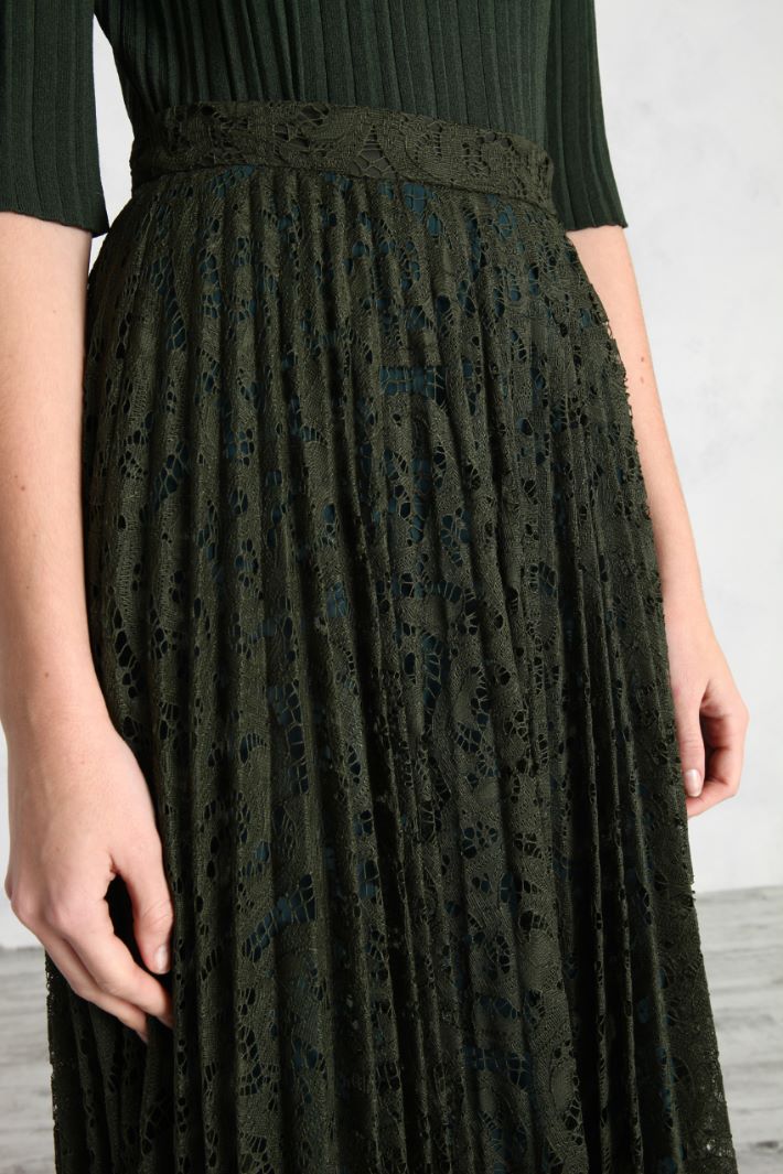 Gonna in pizzo plissè Fashion Market