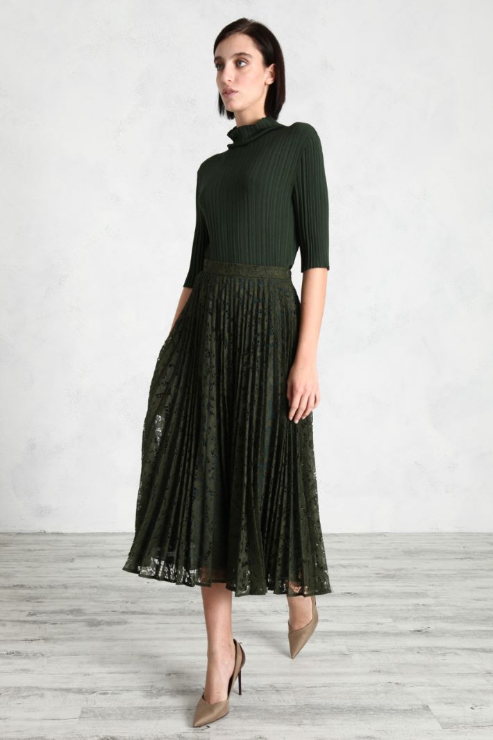 Gonna in pizzo plissè Fashion Market