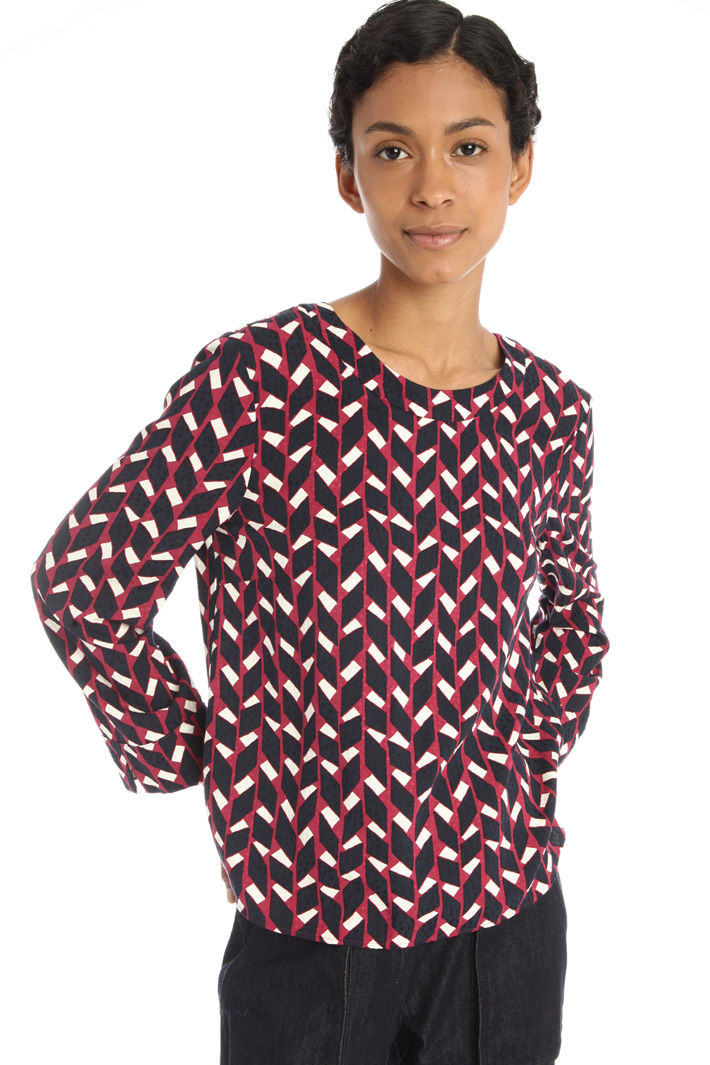 Blusa in tessuto jacquard Fashion Market