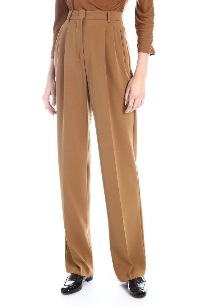 Pantaloni ampi in cady Fashion Market