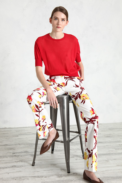 Pantaloni in raso di cotone Fashion Market