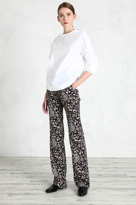 Pantaloni in cady stampati Fashion Market