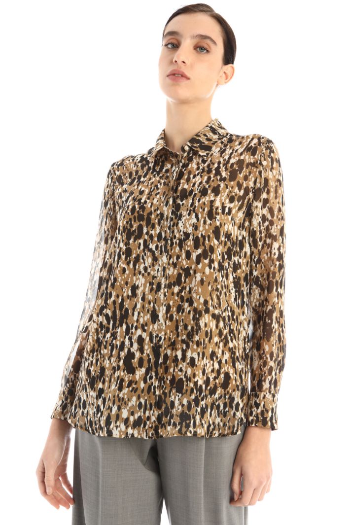 Blusa in georgette di seta Fashion Market