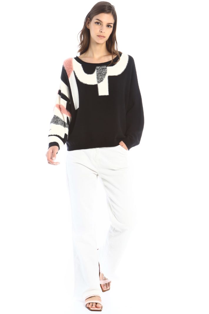 Maglia morbida con intarsio Fashion Market Maglia morbida con intarsio Fashion Market