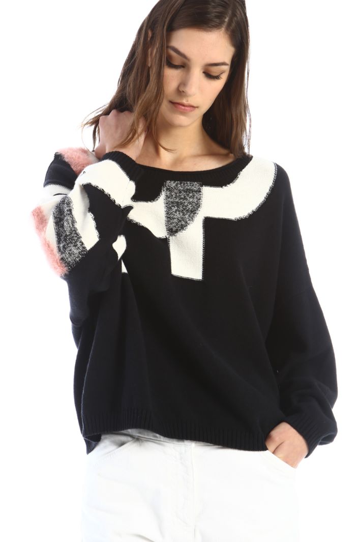 Maglia morbida con intarsio Fashion Market Maglia morbida con intarsio Fashion Market