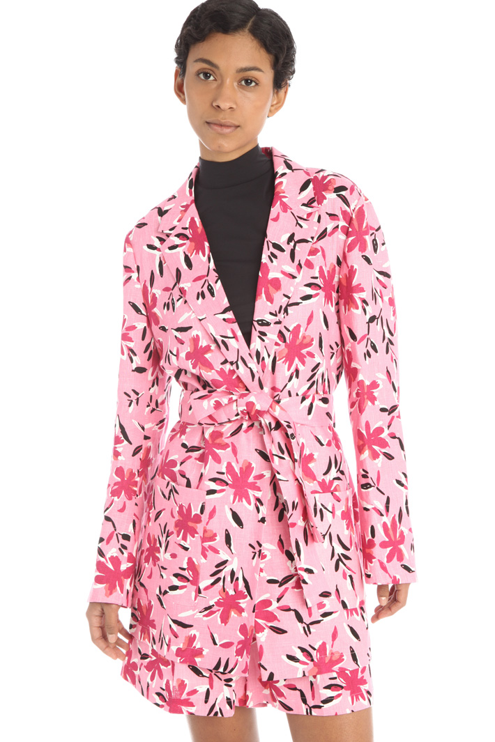 Blazer a vestaglia in lino Fashion Market Blazer a vestaglia in lino Fashion Market