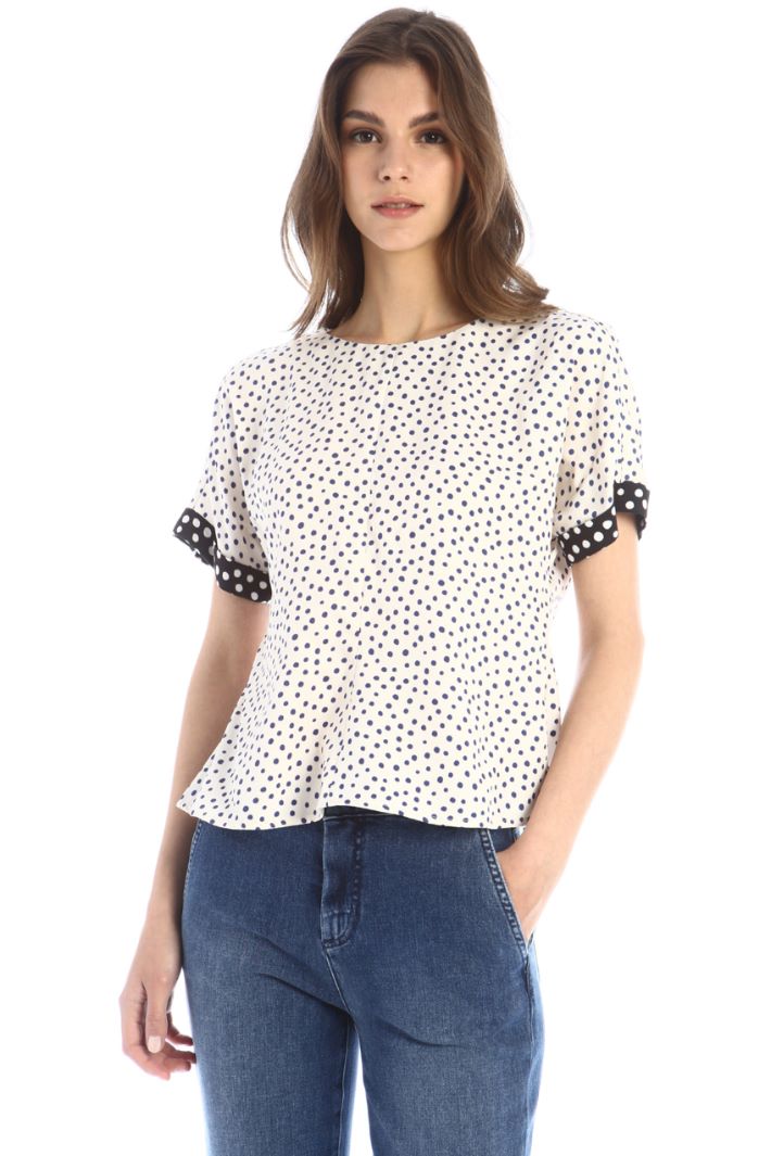 Blusa in twill di viscosa Fashion Market