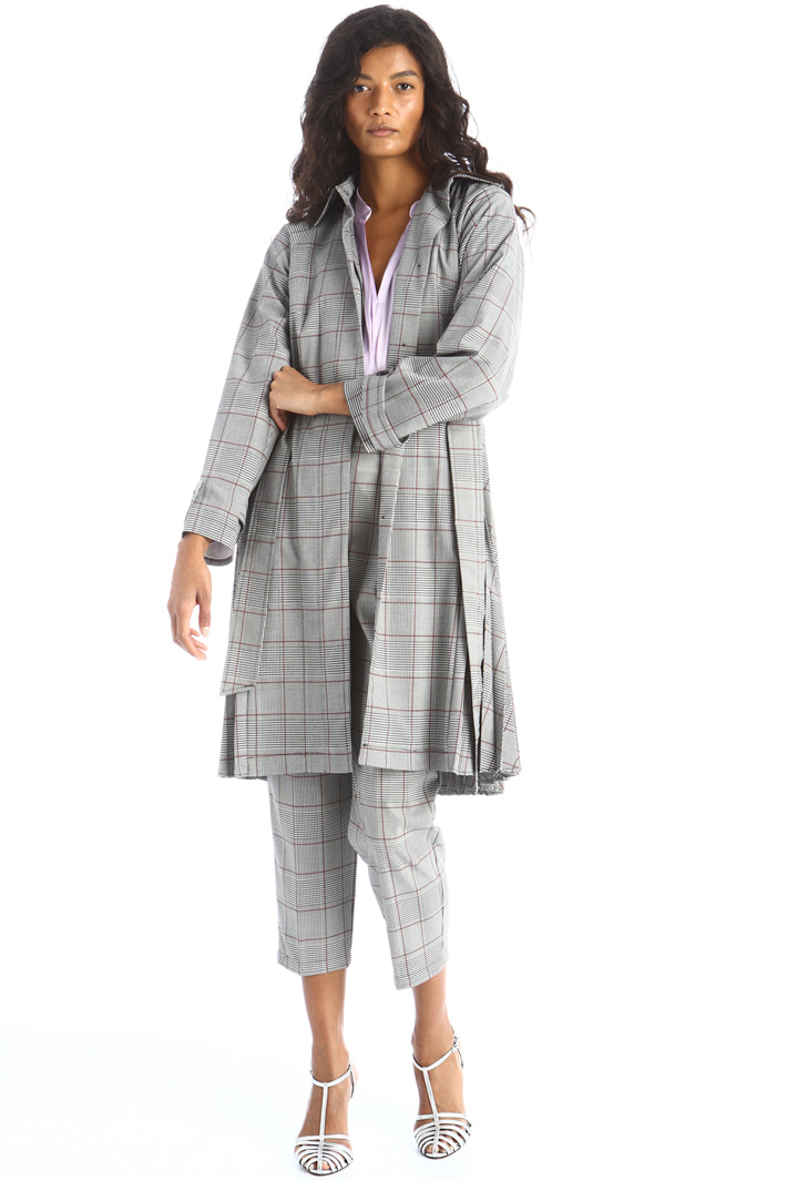 Trench plissettato tinto filo Fashion Market